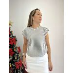 BLUSA LINCE PRETO C/ BRANCO 