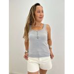 REGATA BOTÕES CINZA 