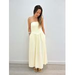 VESTIDO LIAM AMARELO MANTEIGA