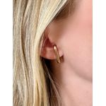 Brinco Ouro Ear Hook Liso FIKA + AMMI