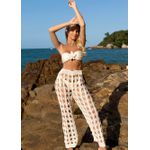Calça Crochet Formentera Off White