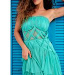 Vestido Tule Cannes Verde Água