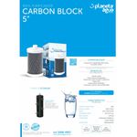 Refil carbon block 5” rosca