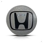 Kit 4 Calotinhas Honda Civic Prata com Emblema – Acabamento Original e Encaixe Perfeito nas Rodas