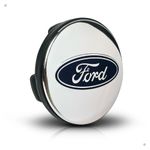 Kit 10 Jogos Calotinhas Centro de Roda Ford Prata – Encaixe Perfeito + Estilo Original nas Rodas