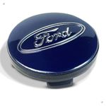 Kit 4 Calotinhas Centro de Roda Ford Azul - Encaixe Perfeito + Estilo Original nas Rodas