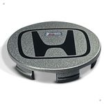 Kit 4 Calotinhas Honda Civic Prata com Emblema – Acabamento Original e Encaixe Perfeito nas Rodas