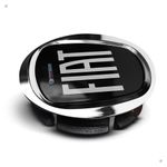 Kit 10 Jogos Calotinhas Centro de Roda Fiat Acrílico Black Motion – Encaixe Perfeito + Estilo Esportivo nas Rodas