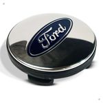 Kit 10 Jogos Calotinhas Centro de Roda Ford Prata – Encaixe Perfeito + Estilo Original nas Rodas