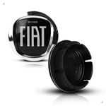 Kit 10 Jogos Calotinhas Centro de Roda Fiat Acrílico Black Motion – Encaixe Perfeito + Estilo Esportivo nas Rodas