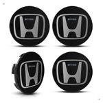 Kit 4 Calotinhas Honda HR-V Preto – Encaixe Perfeito nas Rodas Originais