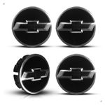 Kit 4 Calotinhas GM Tracker Preto com Emblema Camaro – Estilo Exclusivo e Encaixe Perfeito