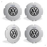 Kit 4 Calotas Miolo de Roda Gol Rallye/Surf G3/Saveiro – Aro 14/15 Prata