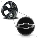 Kit 4 Calotinhas GM Tracker Preto com Emblema Camaro – Estilo Exclusivo e Encaixe Perfeito