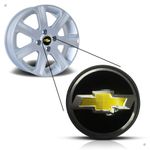 Kit 4 Calotinhas GM Vectra Elite Preto Com Dourado – Encaixe Original, Alta Durabilidade e Visual Sofisticado