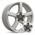 Kit 4 Calotas Vaska VK280 Prata com Emblema Cromado – Encaixe Seguro e Estilo Premium