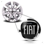 Kit 10 Jogos Calotinhas Centro de Roda Fiat Acrílico Black Motion – Encaixe Perfeito + Estilo Esportivo nas Rodas