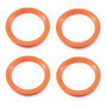 Kit 4 Anéis Centralizadores VW Laranja – Ajuste Ideal para Rodas Mangels, Vaska e Krmai 72,5mm