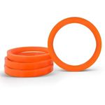 Kit 4 Anéis Centralizadores VW Laranja – Ajuste Ideal para Rodas Mangels, Vaska e Krmai 72,5mm