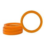Kit 4 Anéis Centralizadores VW Laranja – Ajuste Ideal para Rodas Mangels, Vaska e Krmai 72,5mm