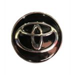 Kit 4 Calotinhas Centro de Roda Toyota Corolla Prius Yaris – Encaixe Firme + Visual Original Preto