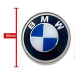 Kit 4 Calotinhas Miolo de Roda BMW com Emblema Azul – Encaixe Perfeito Para Rodas Originais