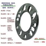 Kit 4 Espaçadores de Roda Universal – Alargadores 6mm para 4 e 5 Furos com Encaixe Preciso