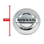 Kit 4 Calotinhas Centro de Roda Nissan – Visual Cromado + Acabamento Premium para Sentra, Tiida, Livina e March