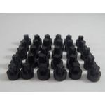 Kit 64 Rebites Allen Pretos para Roda – Estilo Track & Field com Acabamento Esportivo