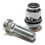 Kit 5 Prisioneiros + 5 Porcas Corolla com Arruela – Fixação Segura e Visual Cromado Premium