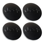 Kit 4 Calotinhas Jeep Compass Renegade Preto Brilhante – Design Premium com Encaixe Perfeito