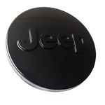 Kit 4 Calotinhas Jeep Compass Renegade Preto Brilhante – Design Premium com Encaixe Perfeito