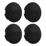 Kit 4 Calotinhas Jeep Preto Fosco – Visual Sofisticado para Renegade e Compass