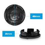 Kit 4 Calotinhas Jeep Preto Fosco – Visual Sofisticado para Renegade e Compass