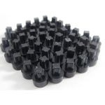 Kit 64 Rebites Allen Pretos para Roda – Estilo Track & Field com Acabamento Esportivo