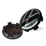 Kit 4 Calotinhas VW Nivus com Garra Krmai – Encaixe Perfeito e Emblema em Alto Relevo