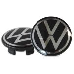 Kit 4 Calotinhas VW Nivus com Garra Krmai – Encaixe Perfeito e Emblema em Alto Relevo