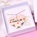 Coração Personalizado Aniversário de Casamento Fina Pele Joias