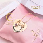 Colar 2 Filhos Zircônias Azul e Rosa Fina Pele Joias