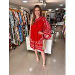 Vestido FARM Bordado Tropical