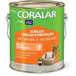 Tinta Acrílica Coral Coralar Semibrilho Branco 3,6L