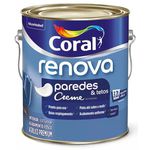 Coral Acrilico Renova Fosco Branco 3,2L