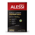 Tinta Acrílica Alessi Premium Superior Super Seda Branco 18L