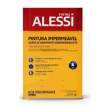 Tinta Acrílica Emborrachada Alessi Pintura Impermeável Premium Branco 18KG