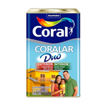 Tinta Acrlílica Coral Coralar Duo Fosco Branco 18L