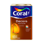 Tinta Acrílica Coral Decora Diamante Semibrilho Branco 18L 