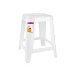 Banqueta Plástica Branca 120kg 