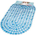 Tapete Banho Plastico Azul 48X32CM