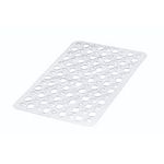 Tapete Banho Plastico Transparente 48X32CM