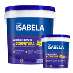 Tinta Acrílica Fosca Isabela +Cobertura Branco 18L